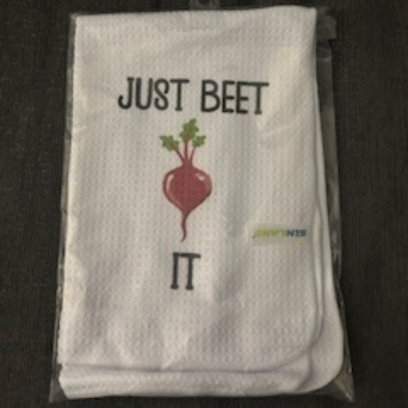 2/$15 or 3/$21 - Just Beet It Kitchen Towel - NWT - Picture 1 of 2